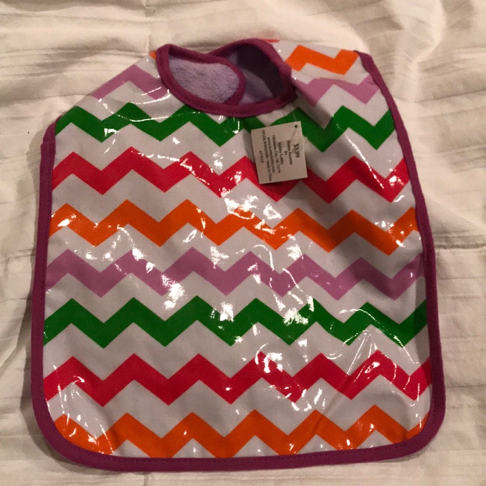Girl baby bib NWT